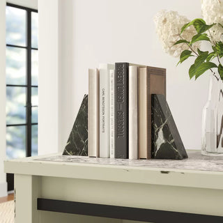 Marble Non-Skid Bookends (Set of 2)